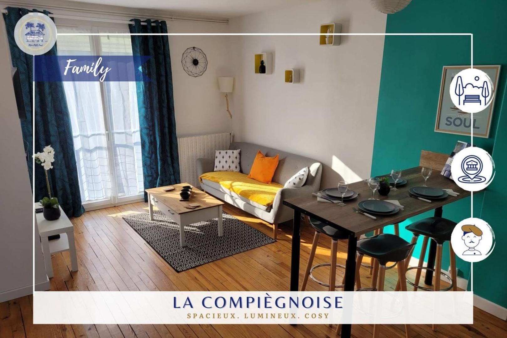 Апартаменты La Compiegnoise - Spacieux - Lumineux - Cosy Компьень Экстерьер фото